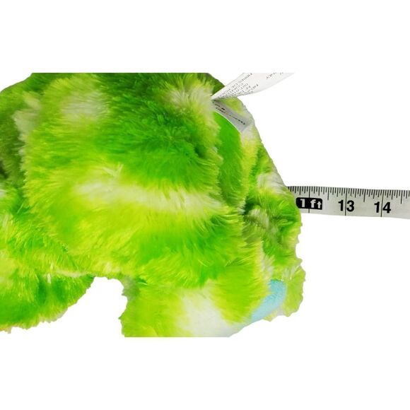 Animal Adventure Bunny Rabbit Plush Spring Easter Green White Polka Dot Furry - Picture 3 of 8